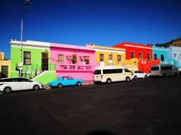 Colourful houses along Wale Street, Bo Kaap, Cape Town