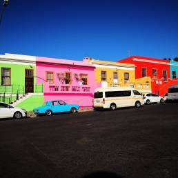 Colourful houses along Wale Street, Bo Kaap, Cape Town